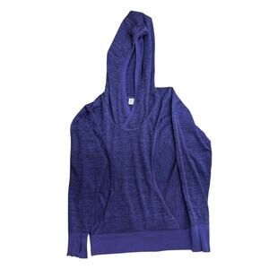 Athleta Women M Pullover Hoodie Dolman Sleeve Purple Athleisure Casual Workout